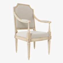 armchair louis xvi classic 3d chair conti design furnishings furniture model renato vray 3d print model - Mito3D