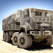 ordu kamyon 4x4 6x6 8x8 otobüs çöl ortamlar garaj jeep kamaz askeri model çamur off offroad yol Rus xx tank ulaşım araç zıl 3d print model - Mito3D