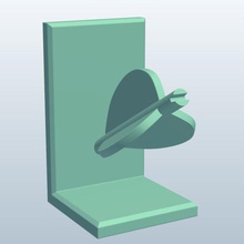 arrow bookend v2 household items printable lowpoly 3d print model - Mito3D