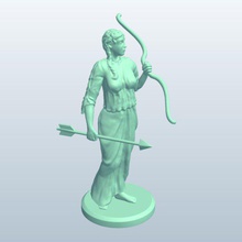 artemis v1 mythical creatures printable lowpoly 3d print model - Mito3D