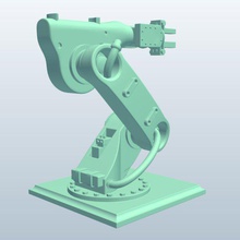 Montagelinie-Roboter v1 Montage Linie Roboter Kopfhörer Halter Neuheiten bedruckbar ist lowpoly 3d print model - Mito3D