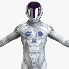 astronauta-1 1 3ds l'anatomia armatura l'astronauta carattere fi umana kama lowpoly uomo max militare modello mt robot sic sci scifi soldato spazio l'arma 3d print model - Mito3D