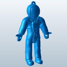 astronaut v1 puppet toys printable lowpoly 3d print model - Mito3D