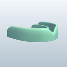 athletic mouthguard v1 sports figures equipment printable lowpoly 3d print model - Mito3D