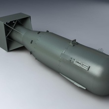 atom bombası bomba çocuk yıkım patlama yağ füzyon Hiroşima hidrojen küçük adam manhattan model nükleer proje mermi troopr savaş silah II 3d print model - Mito3D