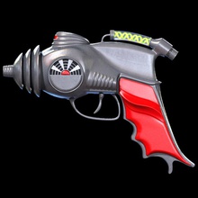 atomic pistola a raggi atomica disintegratore fi la hystoria il laser modello ray raygun sic tiratori spazio giocattolo l'arma zap 3d print model - Mito3D