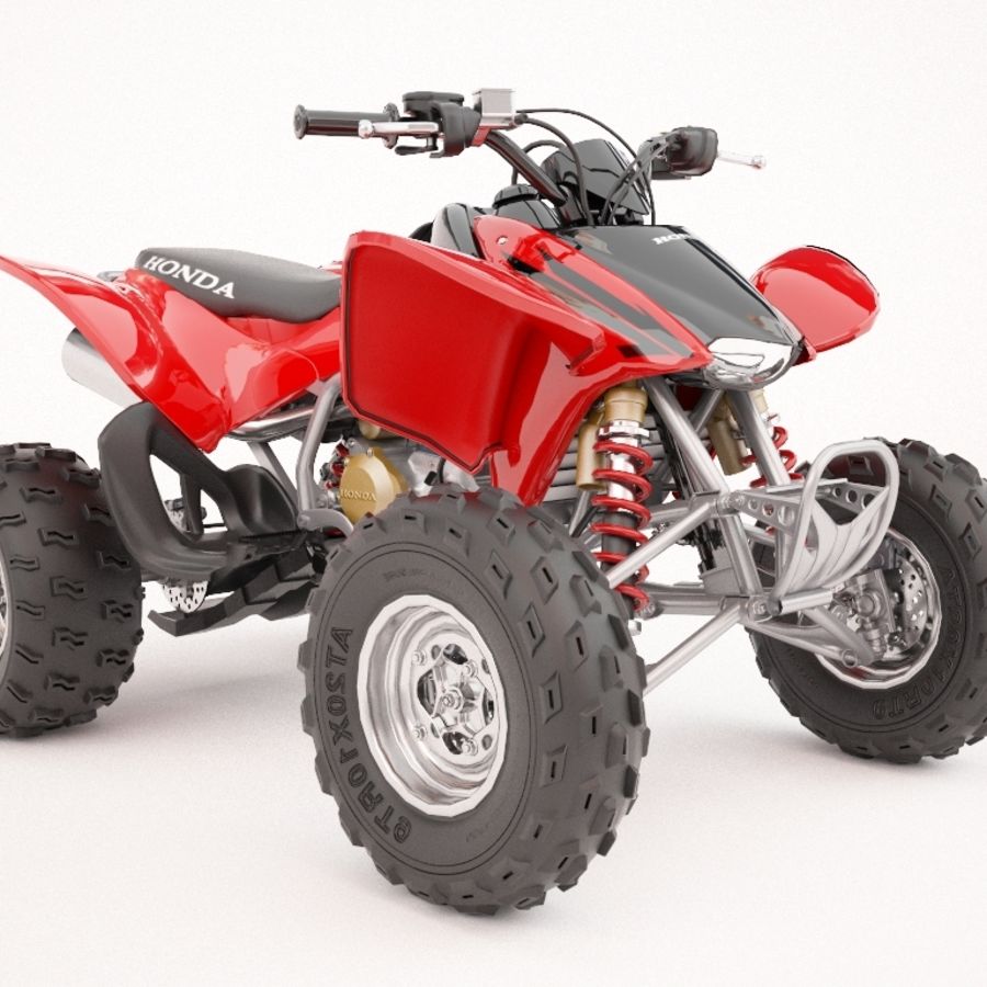 honda atv trx450r tüm detay motor içinde max maya model motosiklet film dört quadricycle quadro kalite gerçekçi spor terain araç V-ray'in zavorad 3D print model - Mito3D