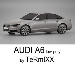 audi a6 low-poly auto gioco più in basso di lusso modello poli s5 termixx tt il veicolo 3d print model - Mito3D