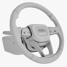 audi q7 2016 steering wheel ag car city diesel v engine german germany heavy metallic model off parts road sline sport steer suv tfsi turbo vehicle 3d print model - Mito3D