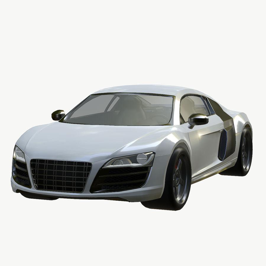 audi r8 a arte de carro coupé o detalhe gran gt inferior lowpoly mid modelo moderno pbr poli corrida realista velocidade esporte textura turismo irreal v8 do veículo beira vr 3D print model - Mito3D