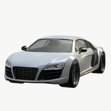 audi r8 art car coupe detail gran gt lower lowpoly mid model modern pbr poly race realistic speed sport texture turismo unreal v8 vehicle verge vr 3d print model - Mito3D