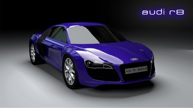 audi r8 araba araç 3D print model - Mito3D