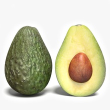 avocado a metà abramsdesign avacado di taglio cibo frutta verde guacamole sano modello rip l'insalata seme tropicale verdure 3d print model - Mito3D