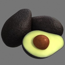 avocado 3d alligator avacado black boarini california eat food fruit green guacamole max model passion pear picture pitted plant ranch salad tree tropical vegetable vray 3d print model - Mito3D