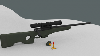 awp cecchino sniper il combattimento moderna armi 3d print model - Mito3D