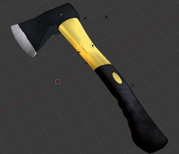 axe wood metal blades tool weapons 3d print model - Mito3D