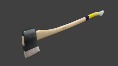 axe 2 ax weapon weapons 3d print model - Mito3D