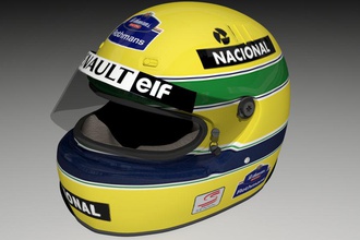 ayrton senna en 1994 casque brésil le brésilien f1 de la formule formule1 modèle sport automobile un ouroboros888 course williams 3d print model - Mito3D