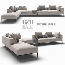 b&b italia michel effe architecture b elements furniture icebefree model sofa 3d print model - Mito3D