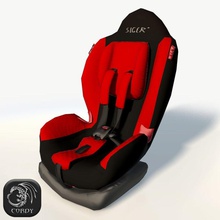 assento de carro do bebê cadeira criança cordy falha unidade jogo lowpoly modelo mothercare partes passageiro peg perego pronta realista cofre segurança sentar-se pequena viajar veículo 3d print model - Mito3D