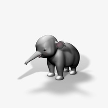 bebek fil Afrika hayvan Asya baldır çizgi film karakter sevimli orman Hindistan ada jpwood78 memeli model telefon bekliyorum safari toon tropikal gövde ahşap Hayvanat Bahçesi 3d print model - Mito3D