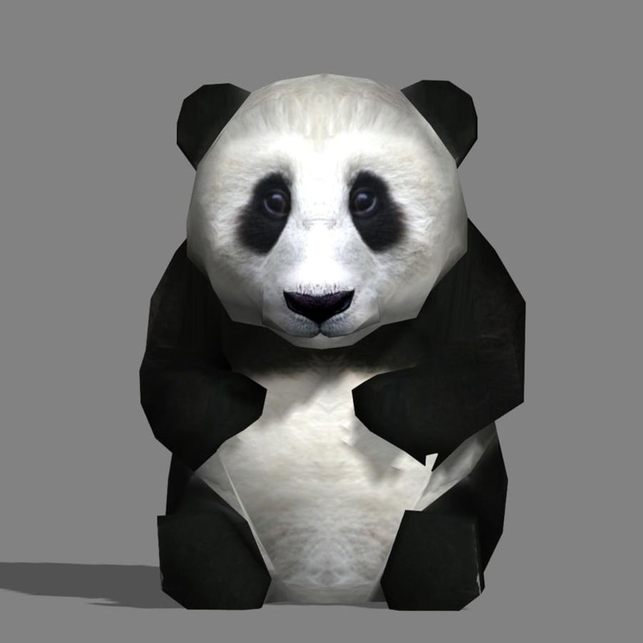 baby panda adorable animal animated boy cartoon character child cute game human kid lower model photo poly primate ready realistic rig small texture thinkingonpause 3D print model - Mito3D