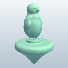 baby penguin v1 top toys printable lowpoly 3d print model - Mito3D
