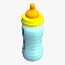babybottle v5 baby bottle personal care printable lowpoly 3d print model - Mito3D