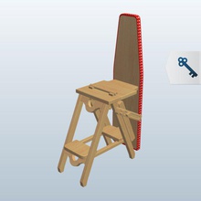 bekarlar v2 sandalye pozisyon aşağı mobilya yazdırılabilir lowpoly 3d print model - Mito3D