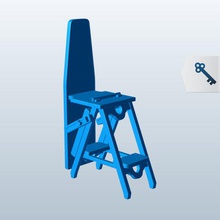 bekarlar v2 sandalye pozisyon mobilya yazdırılabilir lowpoly 3d print model - Mito3D