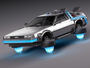 retour futur delorean épisode 2 de l'avenir 12 bttf bttf2 voiture dmc ep2 l'épisode célèbre fi gratuite mouche futuriste film sci scifi squir deux 3d print model - Mito3D