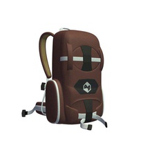 backpack v2 brown hydration pack outdoors printable lowpoly 3d print model - Mito3D