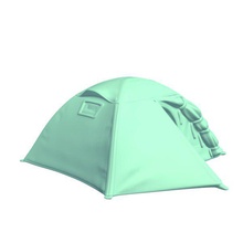 v1 kamp çadırı 2 adam 2man sırt çantasıyla çadır açık havada yazdırılabilir lowpoly 3d print model - Mito3D