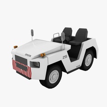 Bagaj traktör toyota td-25 25 uçak havaalanı animasyonlu animasyon araba fade siyah oyun gameready daha düşük lowpoly model poly psd hazır hizmet td td25 transporter araç 3d print model - Mito3D