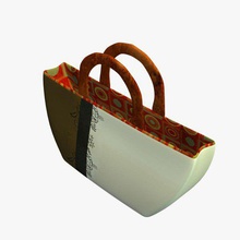 bagpurse v03 womans bag purse apparel printable lowpoly 3d print model - Mito3D