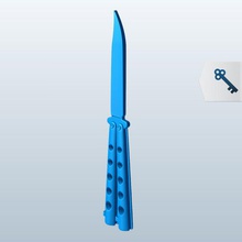 balisong cuchillo v1 el herramientas equipo imprimible lowpoly equipos 3d print model - Mito3D
