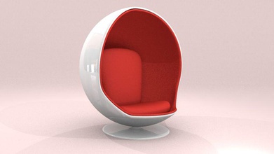 ball chair 3d 3ds alphablue ballchair Bälle Mischung blender Stuhl Sammlung komfortabel ist Dekoration fbx Einrichtung Möbel Innenraum Modell modern schön obj sofa 3d print model - Mito3D