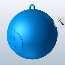 ball v1 8ball fob Elemente bedruckbar ist lowpoly fob-Elemente 3d print model - Mito3D