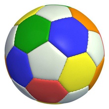 bola v1 futebol ball1 de esportes figuras equipamento printable lowpoly do desporto 3d print model - Mito3D
