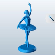 ballerinabourree v1 ballerina bourree people printable lowpoly 3d print model - Mito3D