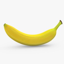 banana alimentos frutas mercearia modelo despensa polybots produzir tropical 3d print model - Mito3D