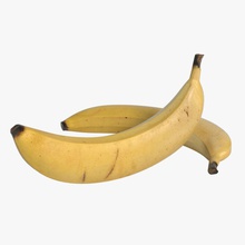 el plátano 3d apple cgwarehouse fbx de alimentos la fruta cocina modelo obj palma mano peeling realista tropical vray 3d print model - Mito3D
