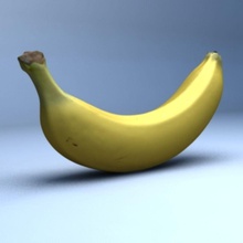 plátano de alta resolución el alimentos la fruta salud cocina realista res scan x theduke 3d print model - Mito3D