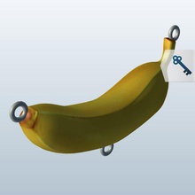 banana v1 fishing lure gear printable lowpoly 3d print model - Mito3D