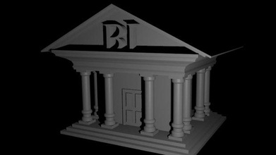 banka binası bina mimarlık 3d print model - Mito3D