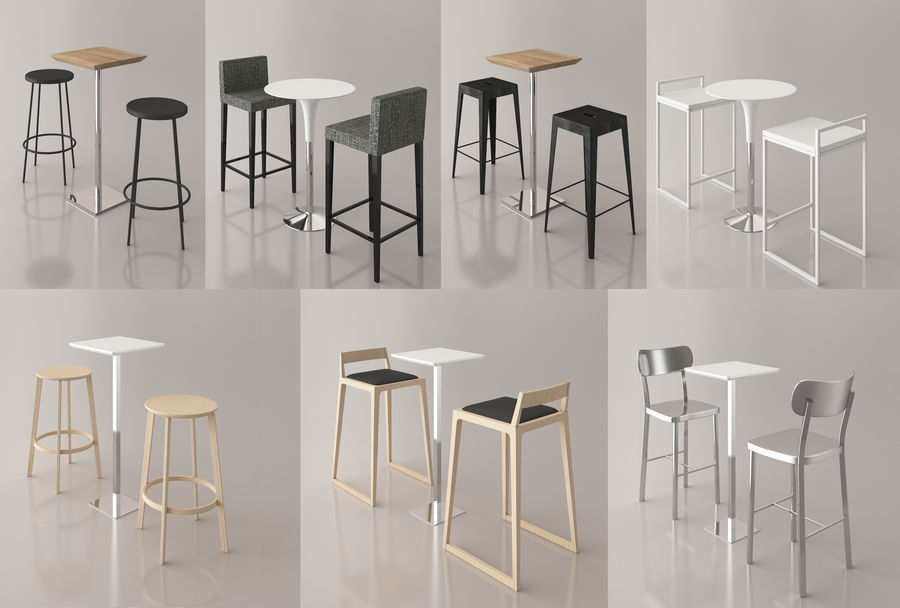 bar sandalye ve masa mimarlık mobilya ev model ofis sahne tablo wkwnqlw 3D print model - Mito3D