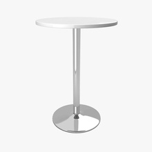 mesa de bar 3d artshine la barra junta cafetería chrome circular coffe escritorio el mobiliario muebles interior metal modelo plástico ronda saloon pequeño tabla mesón vray 3d print model - Mito3D