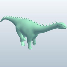 barapasaurus v1 dinozorlar yazdırılabilir lowpoly 3d print model - Mito3D