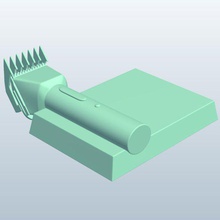 barberclippers2 v1 barbeiro clippers escreva 2 as ferramentas equipamento printable lowpoly de 3d print model - Mito3D