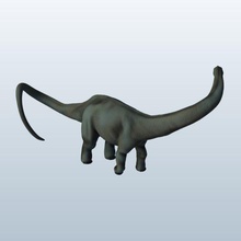 barosaurus v1 dinozorlar yazdırılabilir lowpoly 3d print model - Mito3D